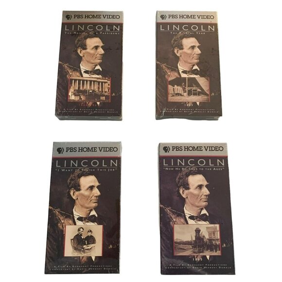 Lincoln Time Life NARRATED BY JAMES EARL JONES - 4 VHS Tape Set (1992) - Picture 7 of 7